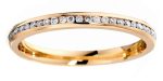 18ct Rose Gold Brown & Newirth Full Hoop Diamond Ring