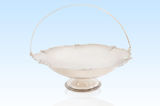 Sterling Silver Footed Dish With Handle