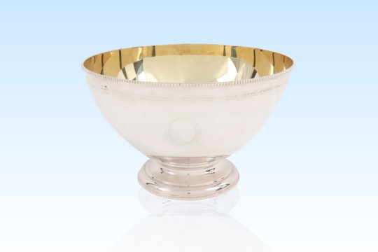 Sterling Silver Punch Bowl and Cups