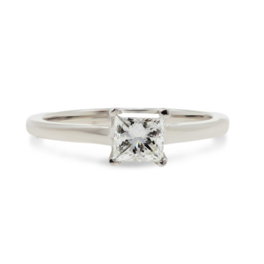 Princess cut Diamond Solitaire Ring