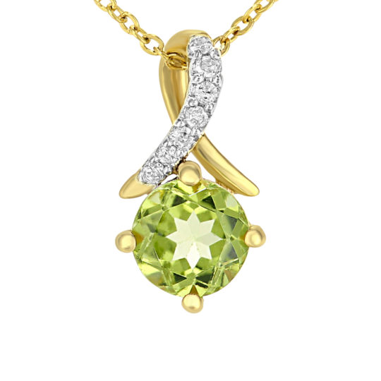 Peridot & Diamond Necklace