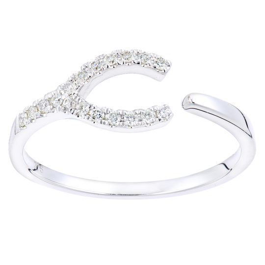 Diamond Set Horseshoe Dress Ring