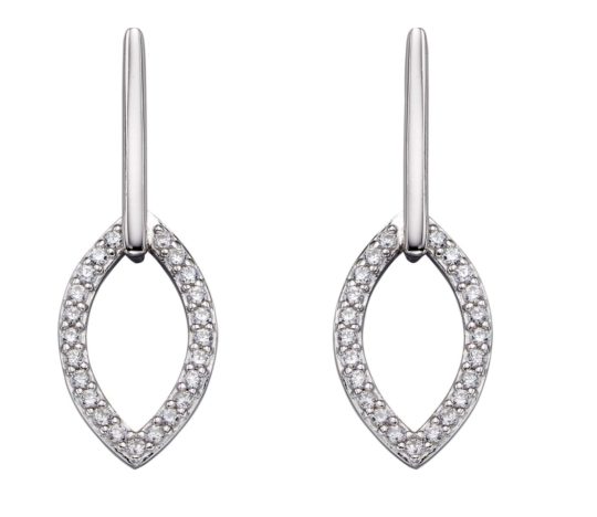 Fiorelli Silver Drop CZ Set Earrings