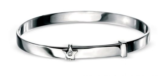 D For Diamond Star Baby Bangle