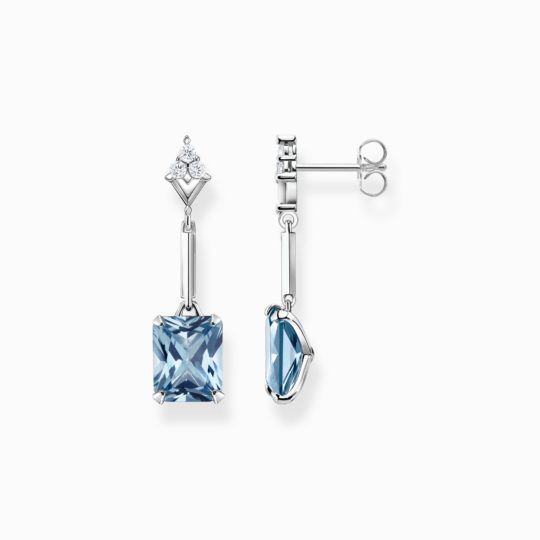 Thomas Sabo Drop Earrings Aquamarine-Colour Stone