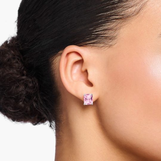 Thomas Sabo Pink Stone Stud Earrings