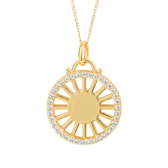 Fiorelli Medallion Gold Plated Pendant