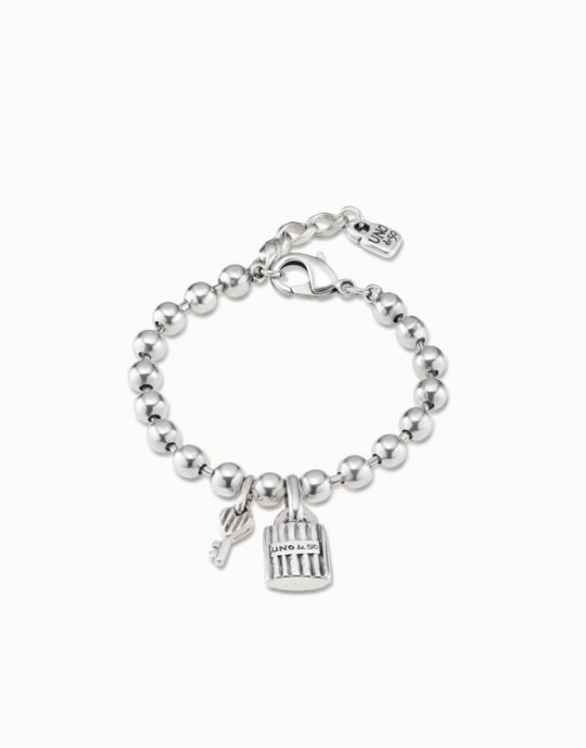 UNO de 50 Silver Key Bracelet