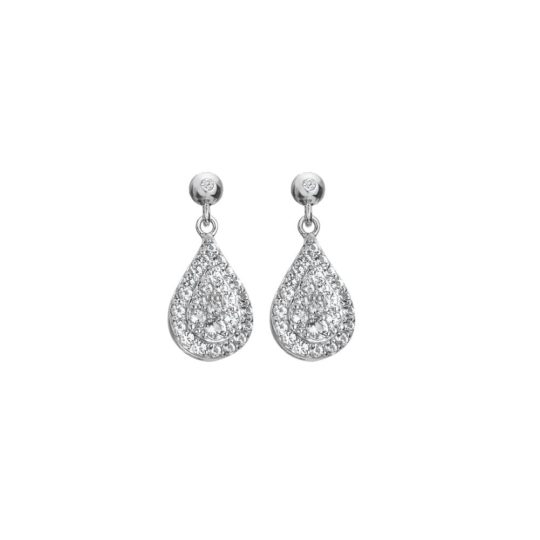 Hot Diamonds Glimmer White Topaz Earrings
