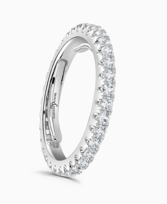Brown & Newirth Platinum Diamond Full Hoop Ring