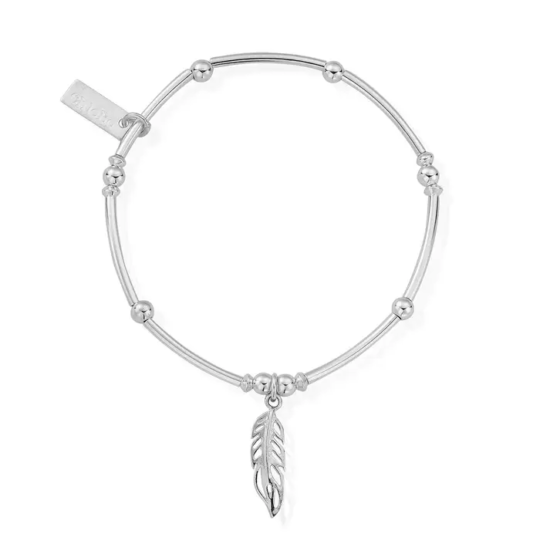 ChloBo Mini Noodle Ball Feather Bracelet