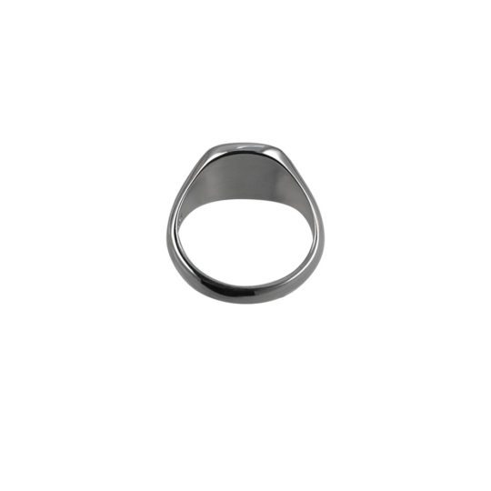 Sterling Silver Cushion Signet Ring