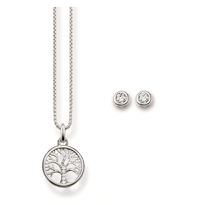 Thomas Sabo Tree Of Love Pendant And Earrings set