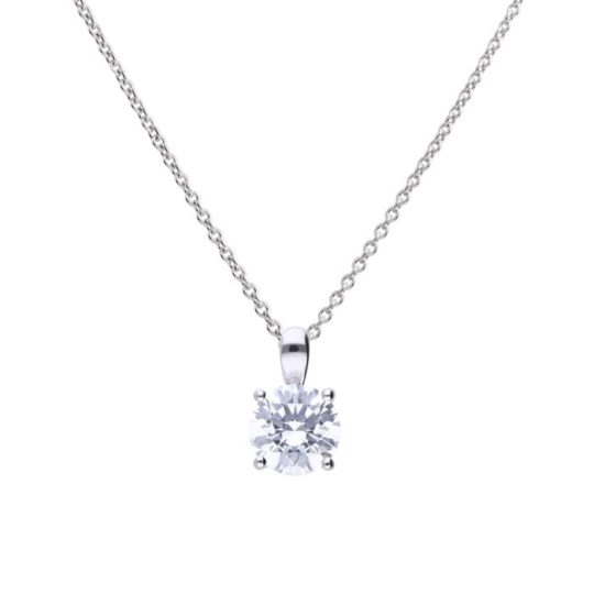 Diamonfire 2ct Four Claw Pendant