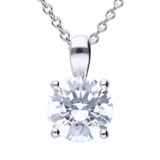 Diamonfire 2ct Four Claw Pendant