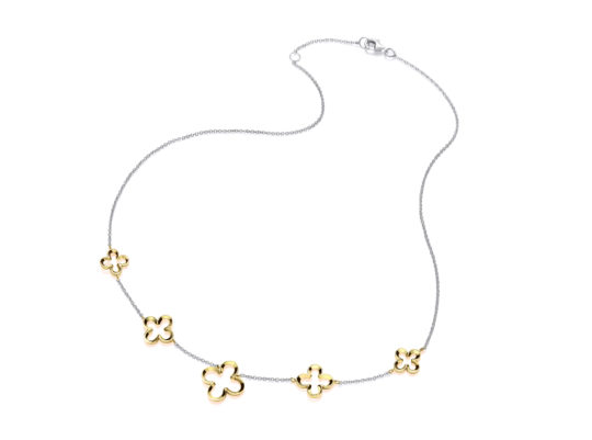 9ct Gold Flower Necklace