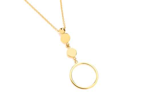 9ct Yellow Gold Disc Necklace