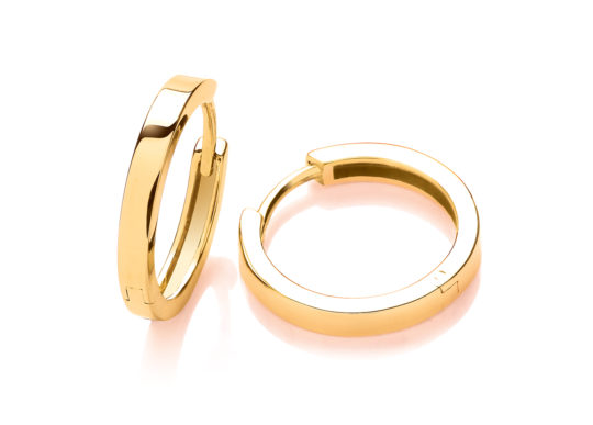 9ct Yellow Gold Huggie Hoop Earrings