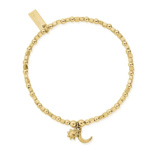 ChloBo Dainty Moon & Sun Bracelet