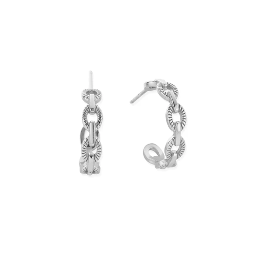 ChloBo Figaro Chain Huggie Hoop Earrings