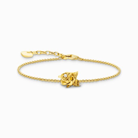 Thomas Sabo Gold Plated Flower Bracelet