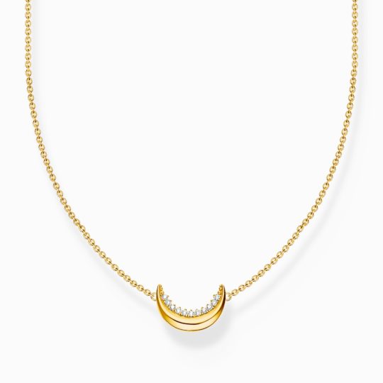 Thomas Sabo Gold Plated Moon Pendant